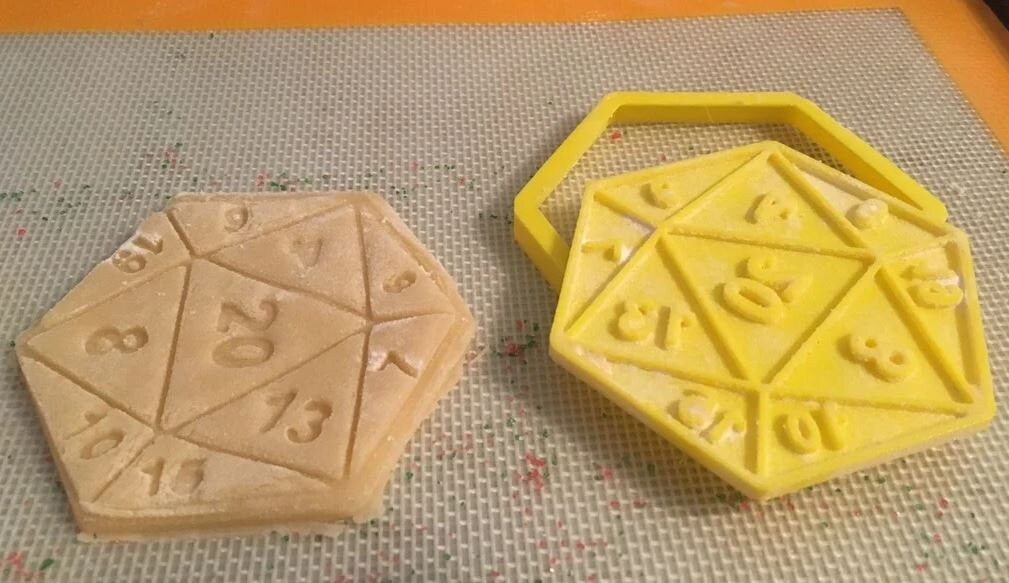 Dungeons & Dragons D20 Die Cooke Cookie