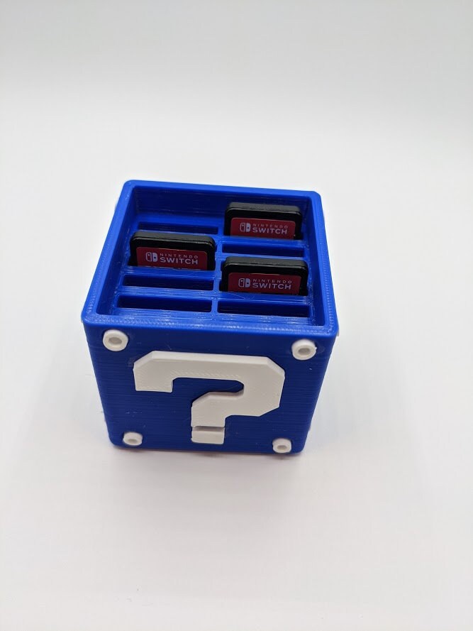 Nintendo Switch Mario Mystery Block Cartridge Holder - 12 Games Total
