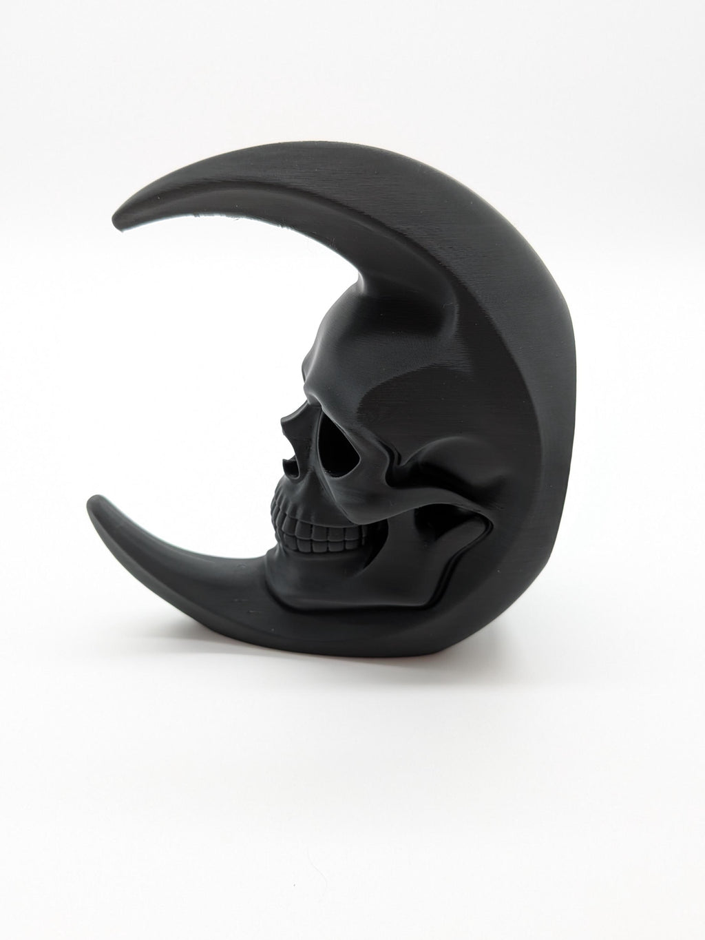 Skull Moon Bookend Gothic Home Decor Skull Decor