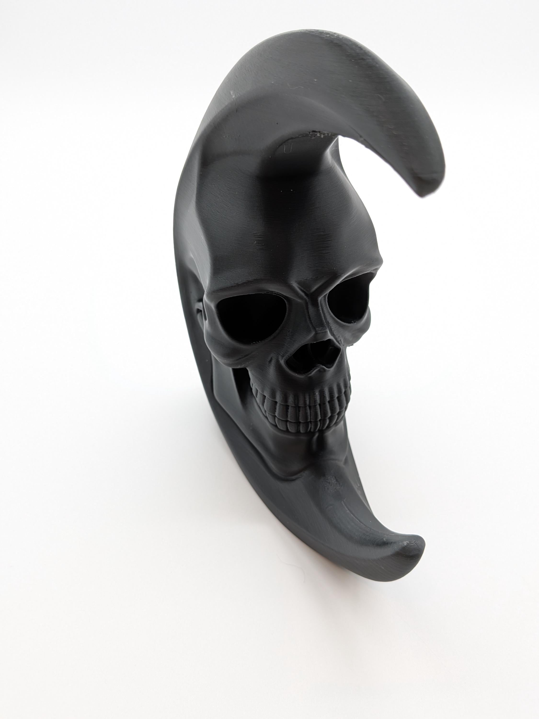 Skull Moon Bookend Gothic Home Decor Skull Decor