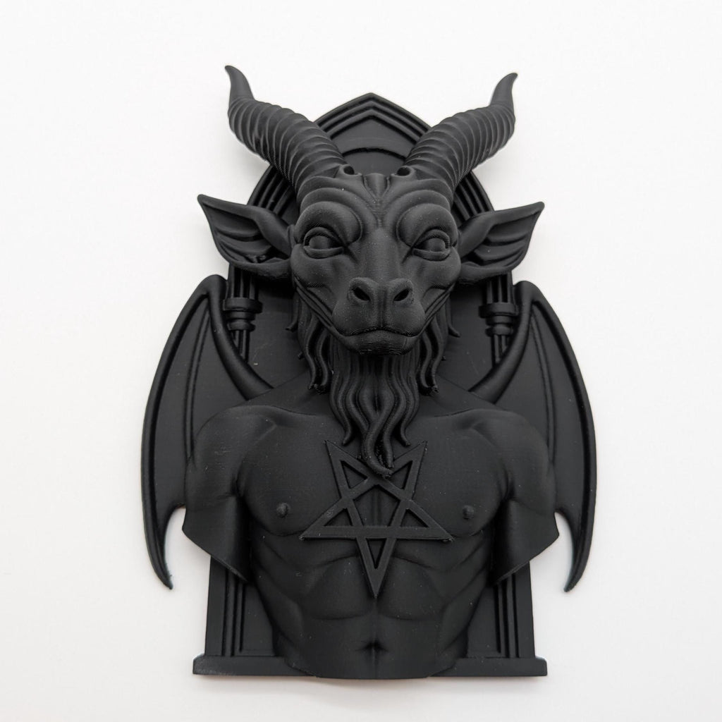 Baphomet Wall Plaque Gothic Home Decor Occult Art