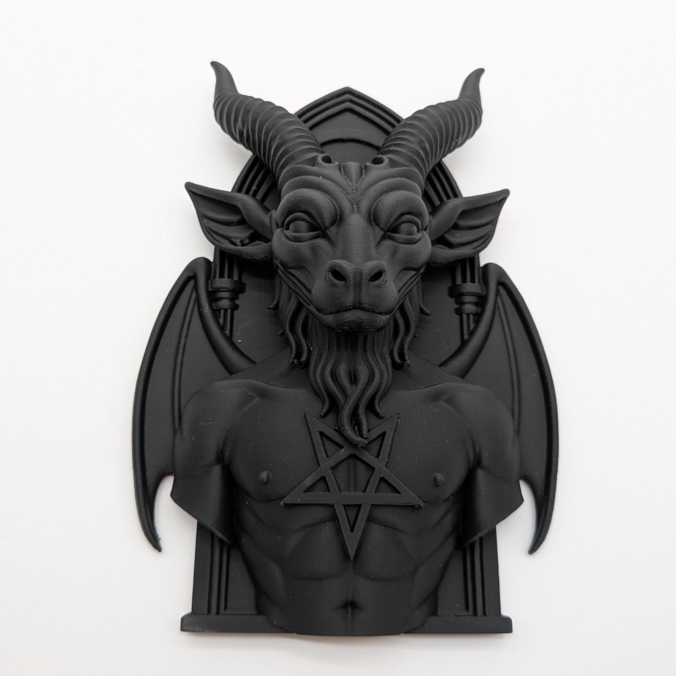 Baphomet Wall Plaque Gothic Home Decor Occult Art
