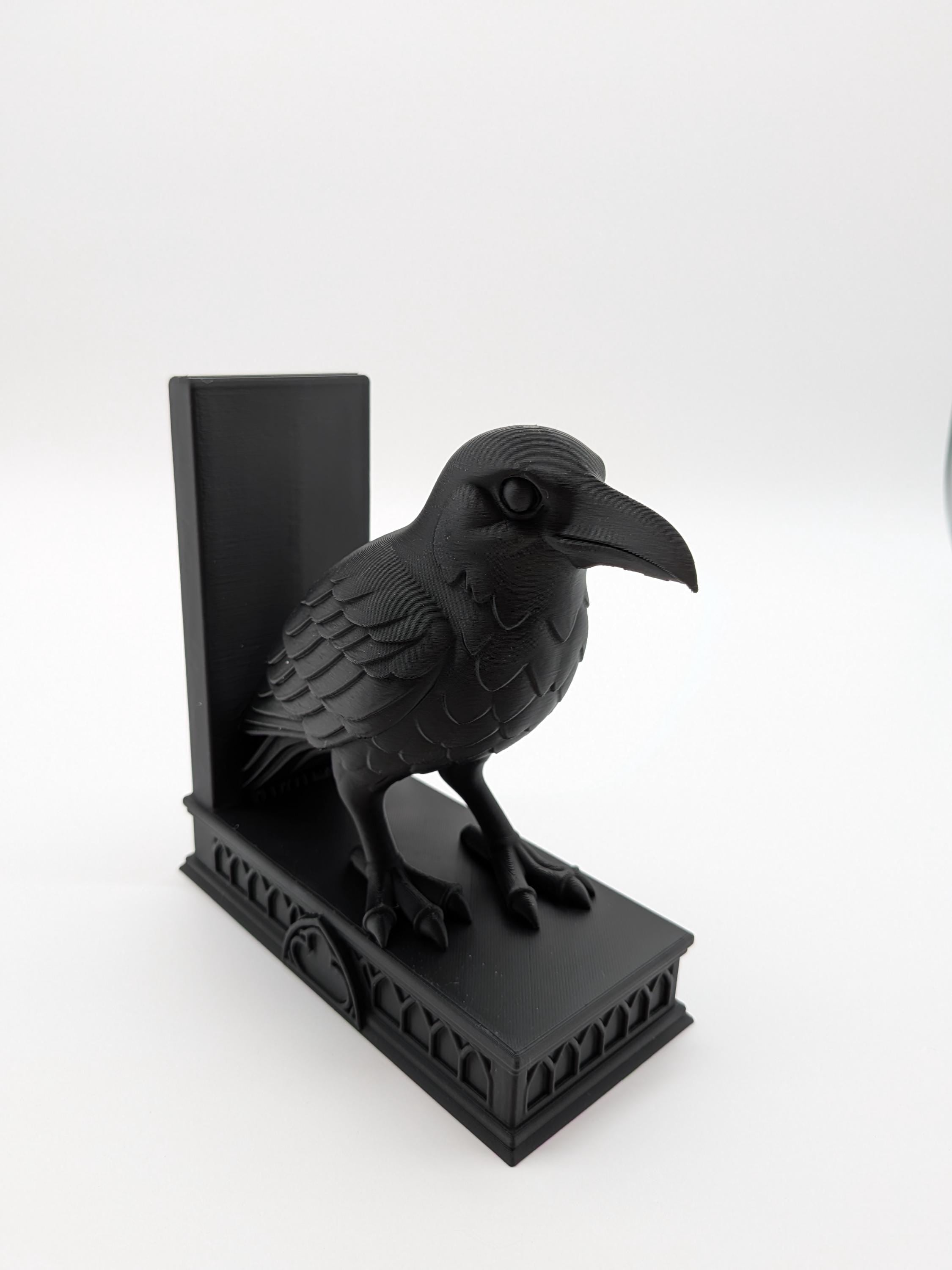 Gothic Raven Bookend
