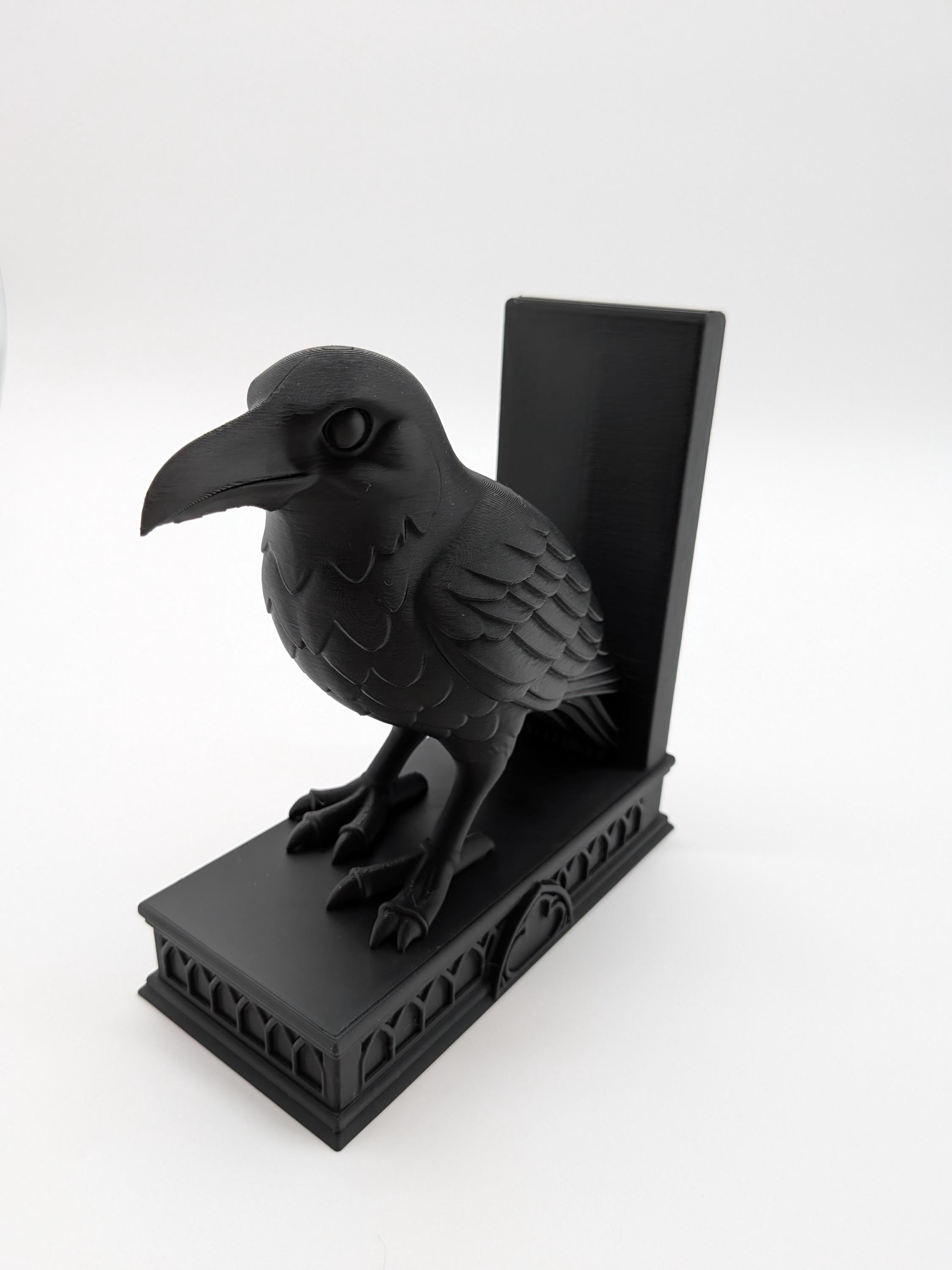 Gothic Raven Bookend