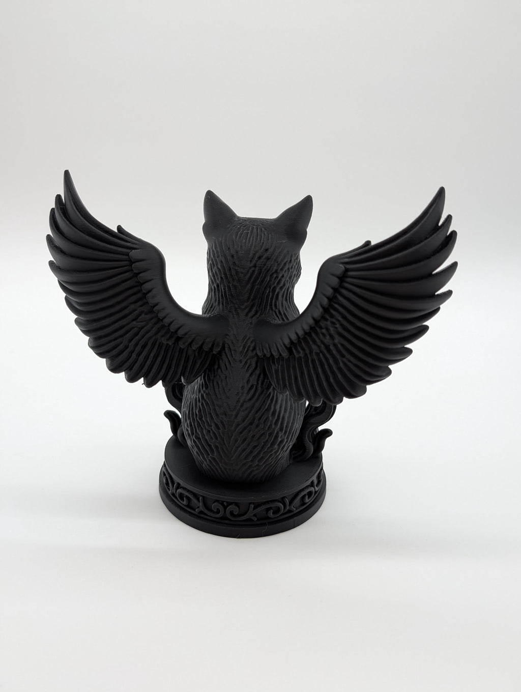 Winged Cat Statue – Mystical Gothic Guardian