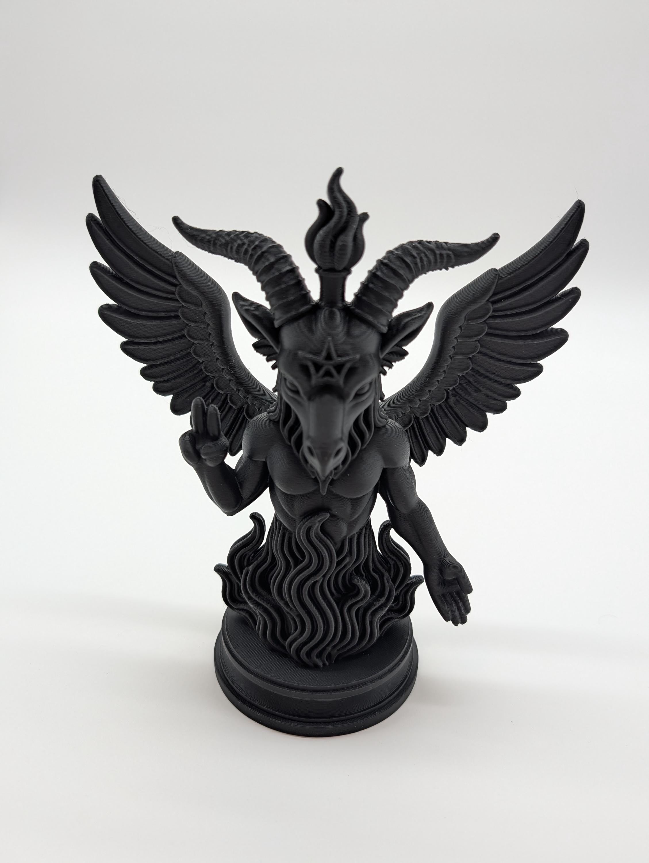 Winged Baphomet Figure - Dark Decor