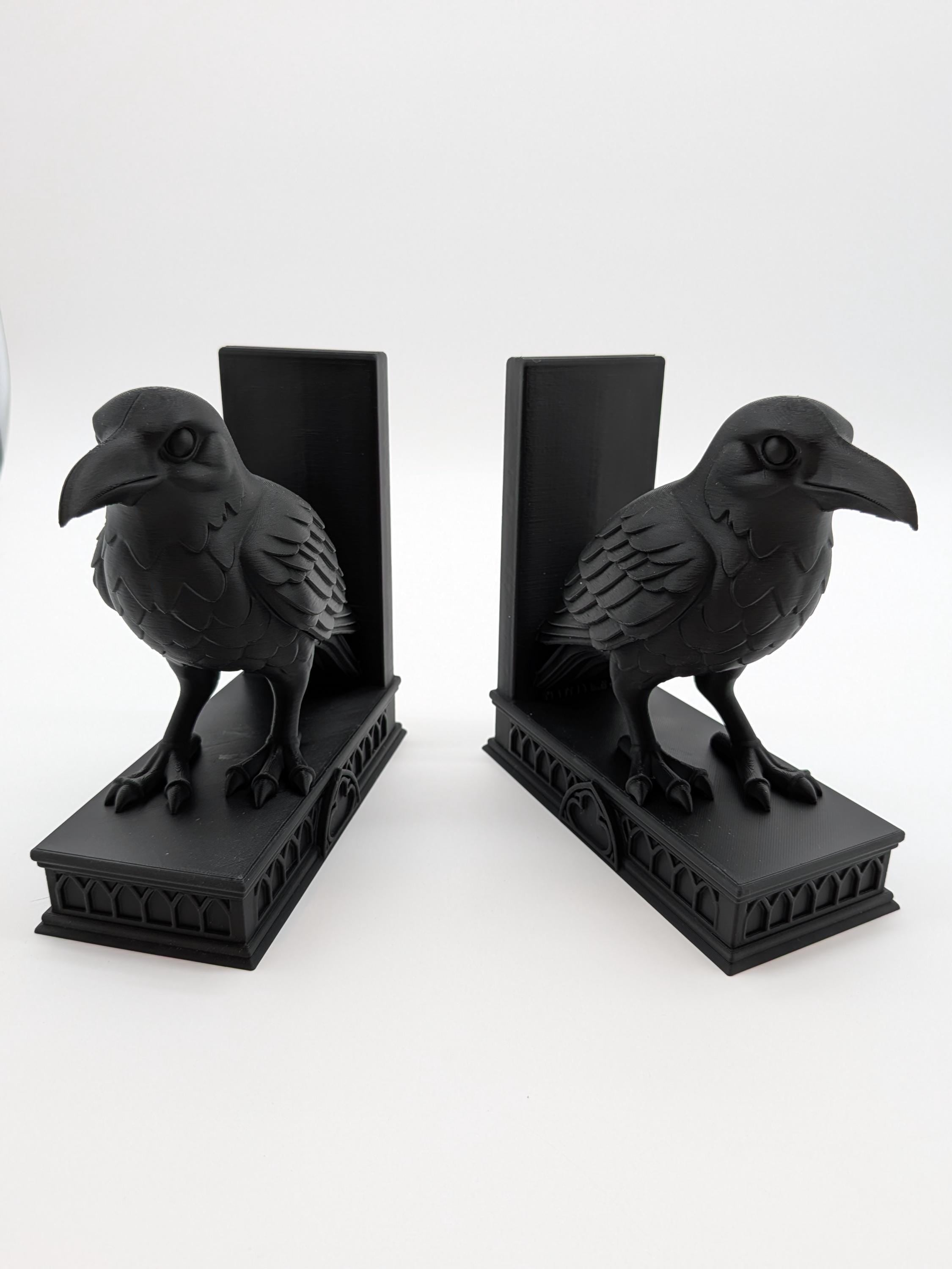 Gothic Raven Bookend