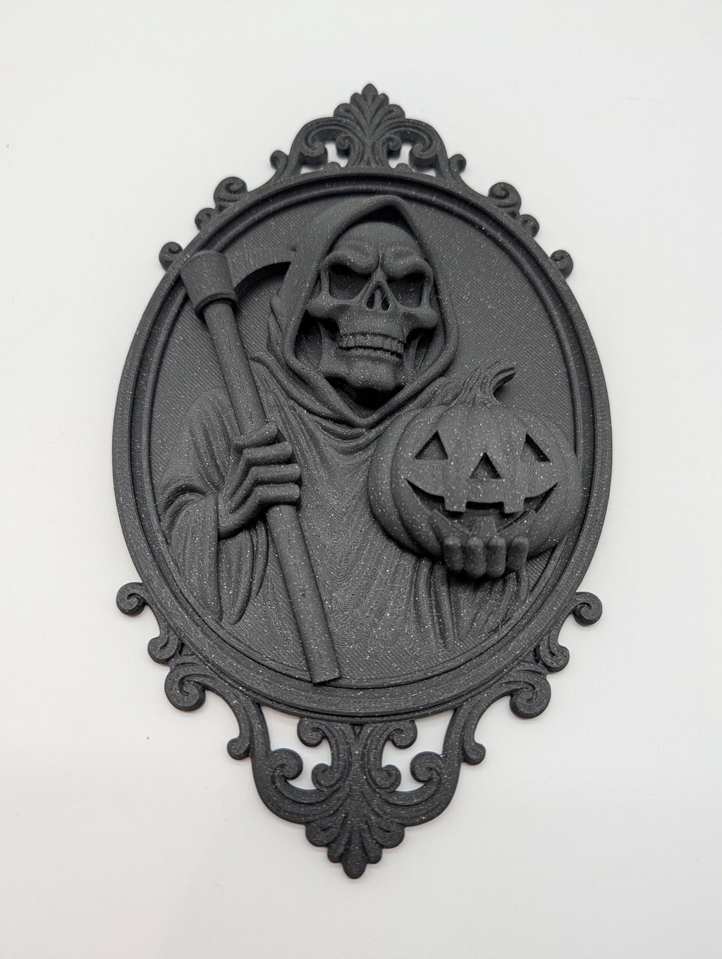 Halloween Death Pumpkin Wall Frame