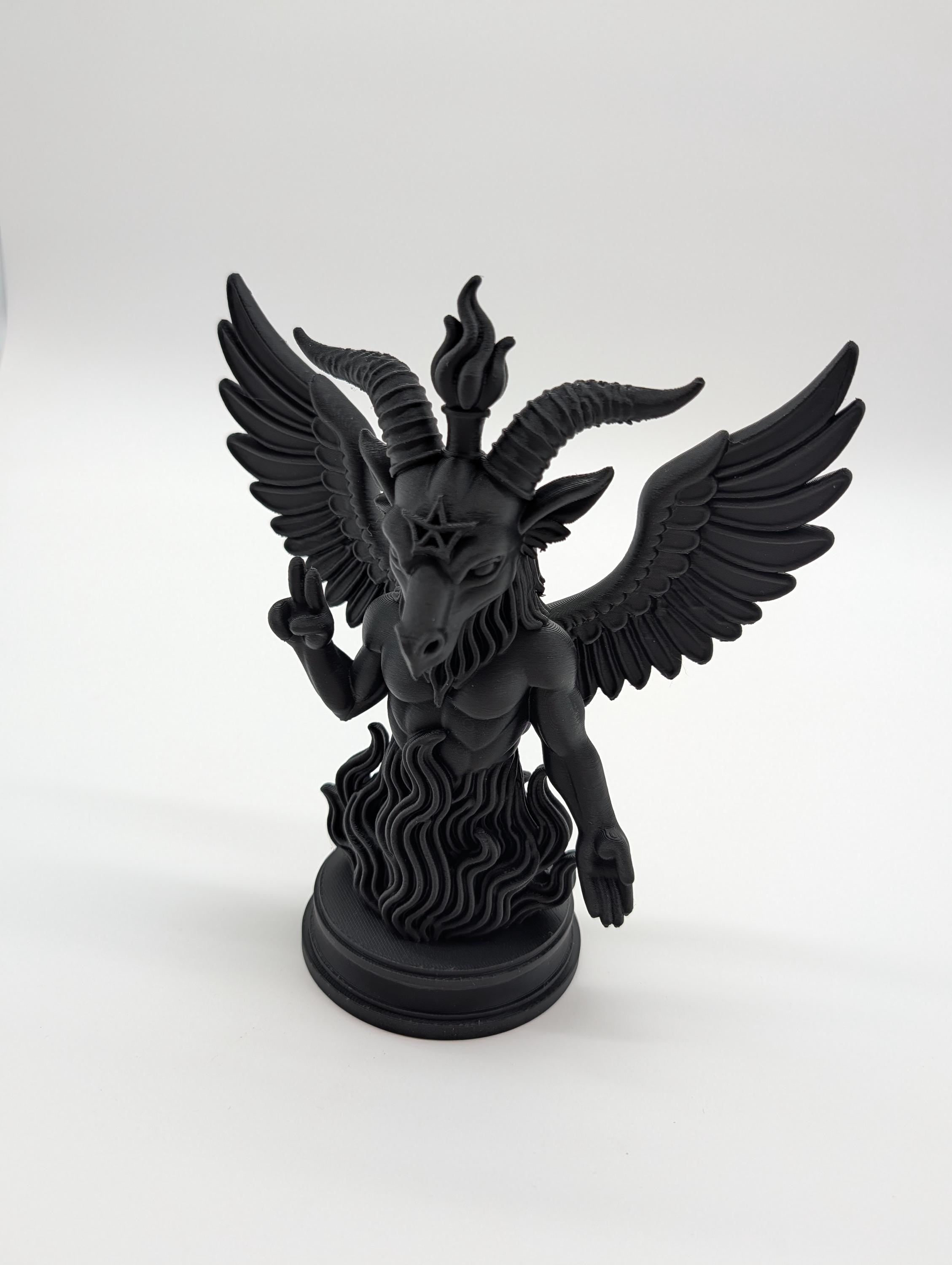 Winged Baphomet Figure - Dark Decor