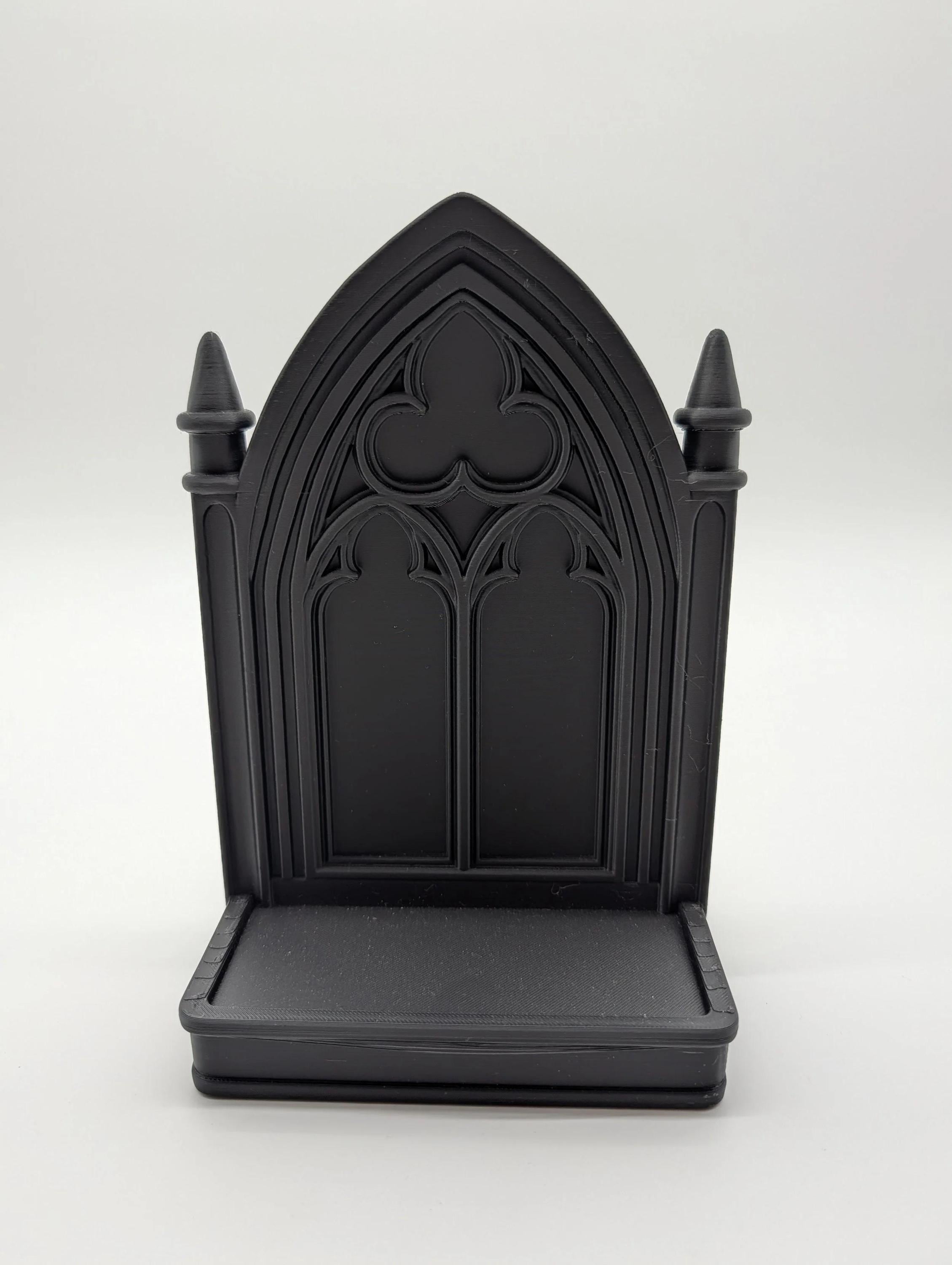 Gothic Cathedral Stand - Dark Fantasy Display | Gothic Architecture Decor | Miniature Shelf