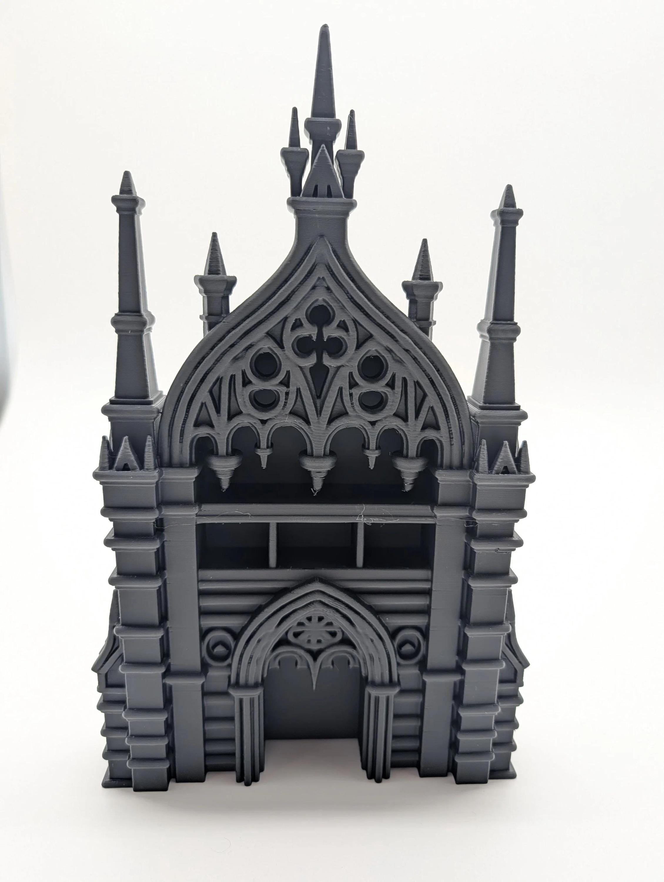 Gothic Cathedral Shelf - 3D Printed Architectural Display