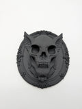 Gothic Vampiric Gargoyle Wall Art - Dark Fantasy Skull Decor