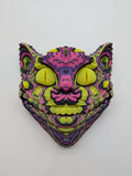 Cheshire Cat Inspired Trippy Multicolor Wall Art