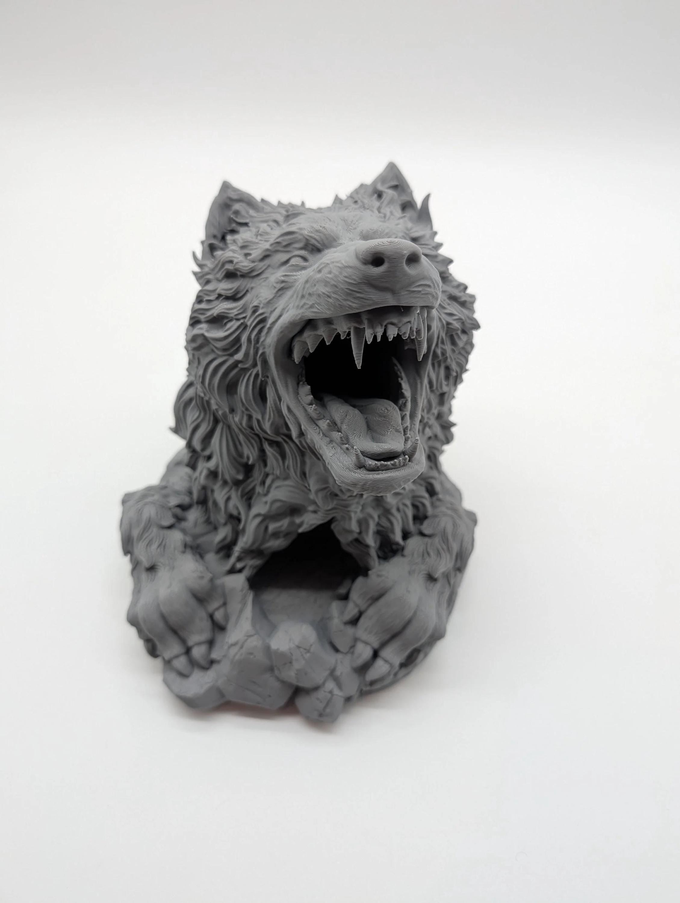 Wolf Head Dice Tower - Ferocious Tabletop Dice Roller