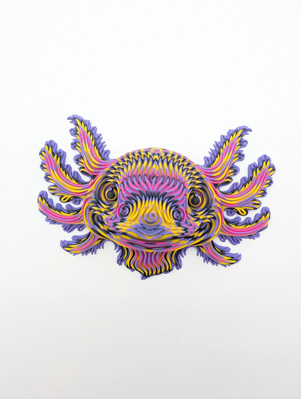 The Neon Axolotl - Psychedelic Wall Décor